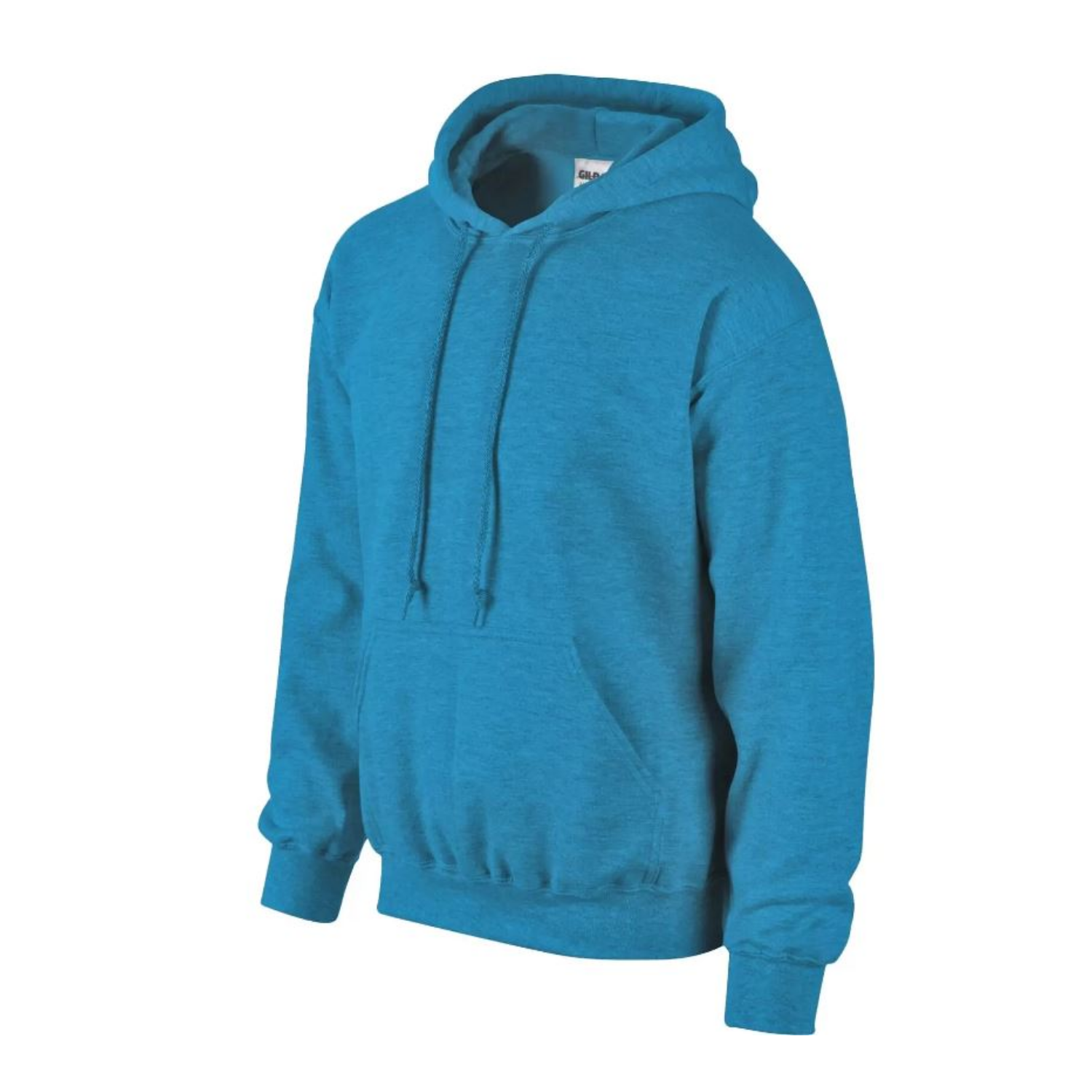 A turquoise Hoodie ready to be custom printed.
