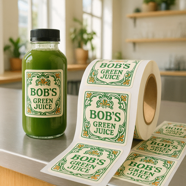 BOPP Labels on a bottle