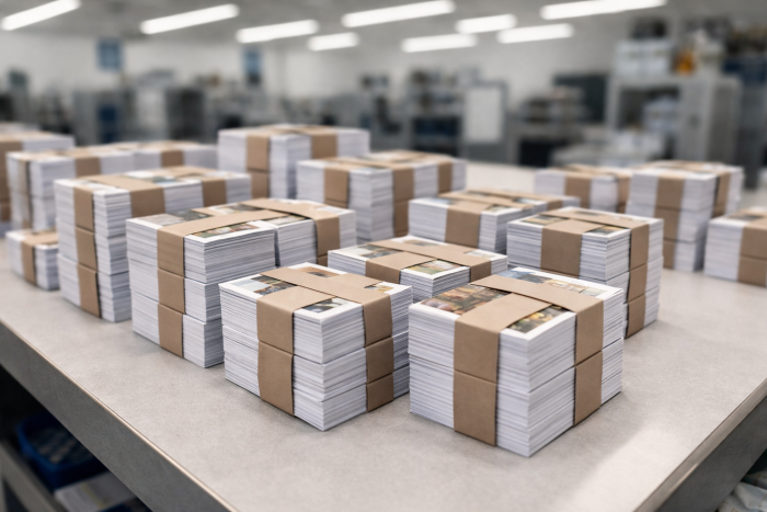 Postcard in bundles