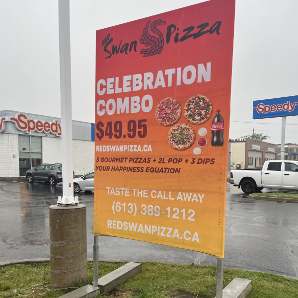 Red Swan Pizza Mobile Billboard